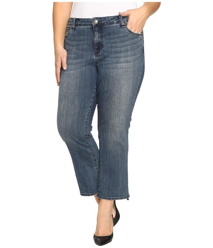 Kut From The Kloth - Plus Size Reese Crop Flare Jeans In Perfection