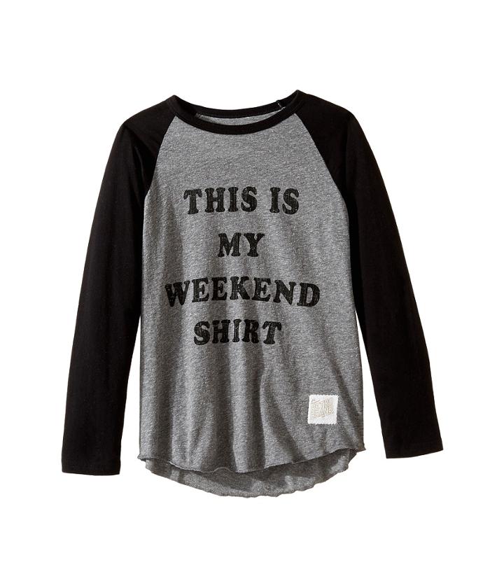 The Original Retro Brand Kids - This Is My Weekend Shirt Raglan Long Sleeve Tee