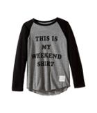 The Original Retro Brand Kids - This Is My Weekend Shirt Raglan Long Sleeve Tee