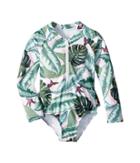 Seafolly Kids - Palm Beach Long Sleeve Surf Tank One-piece