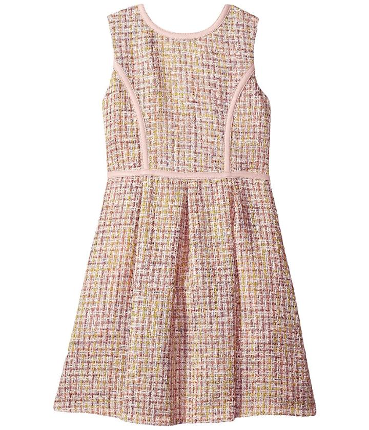 Us Angels - Sleeveless Princess Fit N Flare Boucle Dress