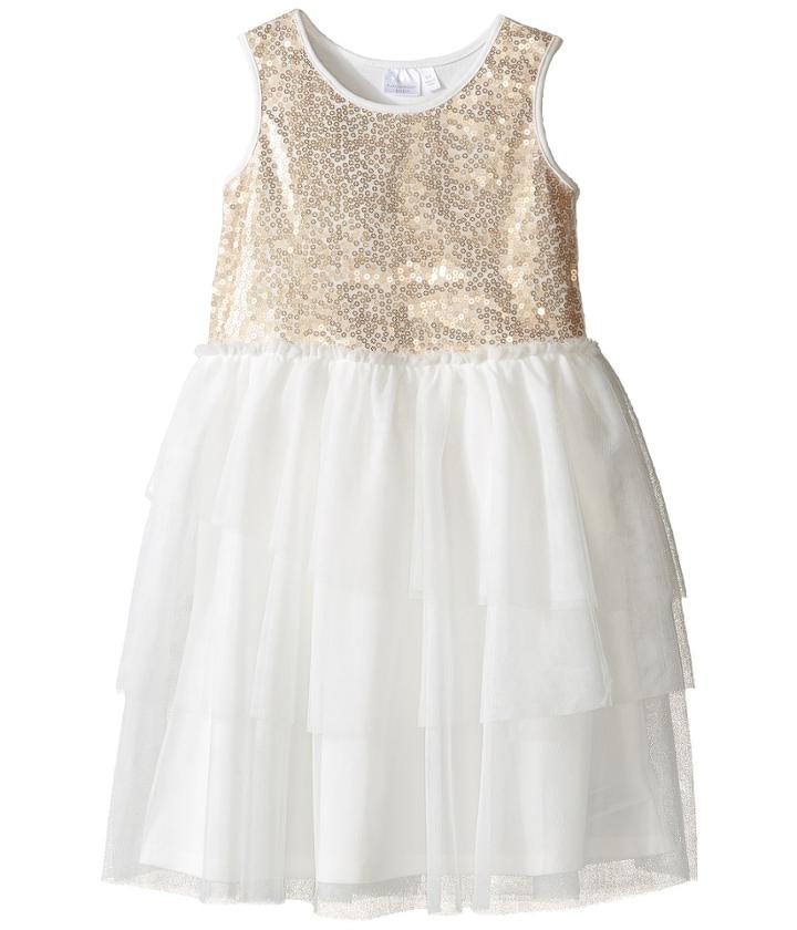 Kardashian Kids - Sequin Bodice Dress With Mesh Layer Skirt