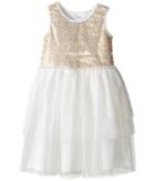 Kardashian Kids - Sequin Bodice Dress With Mesh Layer Skirt