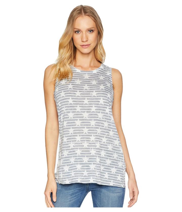 Michael Stars - Americana Print Crew Neck Tank