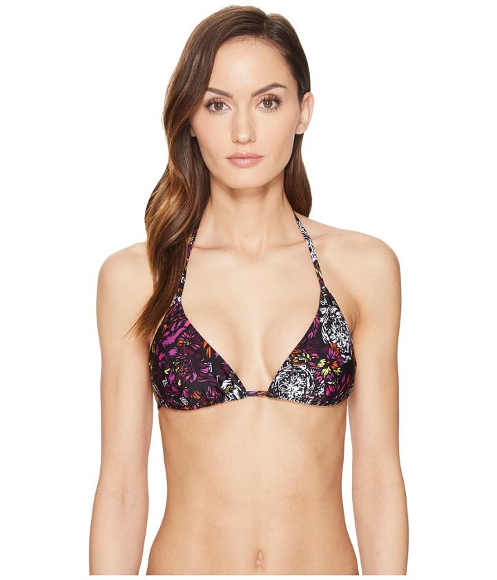 Versace - Costume 2 Triangolo Mare Printed Halter Bikini Top
