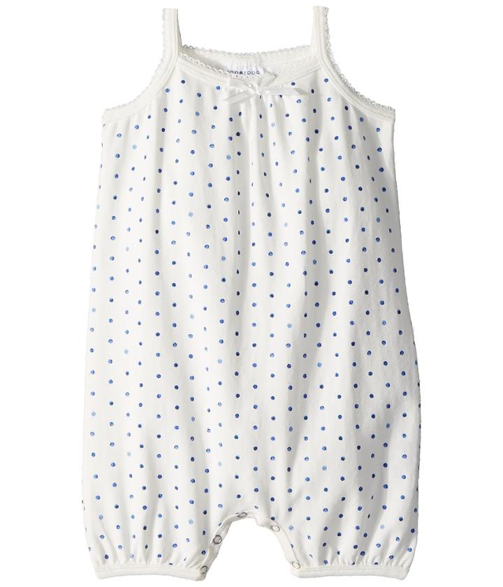 Toobydoo - Soft Blue Dot Tank Romper