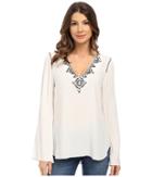 Hale Bob - Hot Heavy In Havana Hand Beaded Blouse