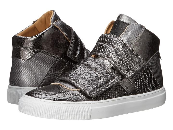 Mm6 Maison Margiela - Metallic Crackle High Top
