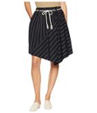 Vince - Skinny Stripe Asymmetric Skirt