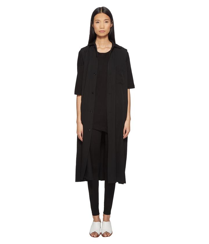Y's By Yohji Yamamoto - U-b Fly Front Open Long Vest