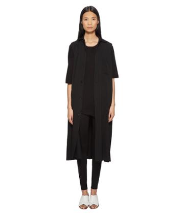 Y's By Yohji Yamamoto - U-b Fly Front Open Long Vest