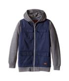 7 For All Mankind Kids - Four-pocket Color Block French Terry Full Zip Hoodie