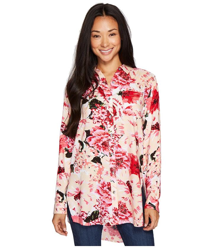 Jag Jeans Petite - Petite Magnolia Tunic In Rayon Plaid