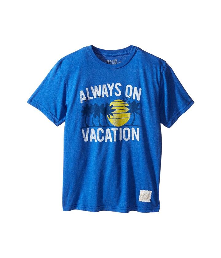 The Original Retro Brand Kids - Always On Vacation Short Sleeve Heathered Tee