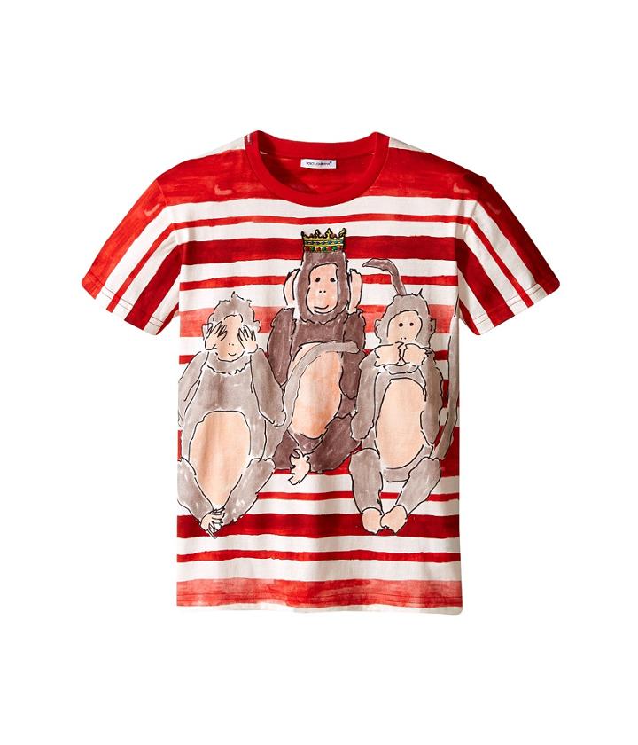Dolce &amp; Gabbana Kids - 3 Monkeys T-shirt