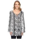 Roper - 0804 Aztec Print Tunic Top
