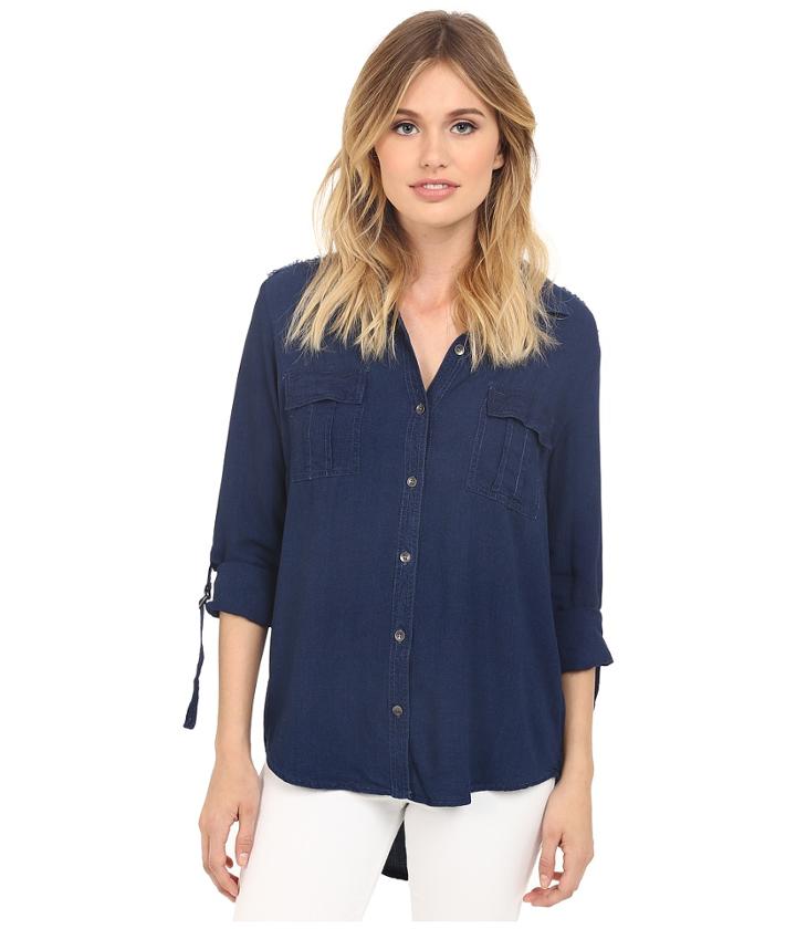 Splendid - Indigo Crosshatch Shirt