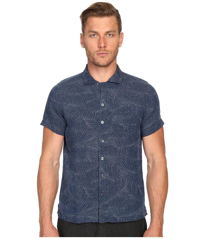 Todd Snyder - Short Sleeve Convertible Collar Button Up