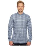 Lacoste - Long Sleeve Oxford Check Button Down Collar Slim