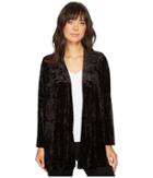 Nally &amp; Millie - Velvet Cardigan With Open Back Pleat
