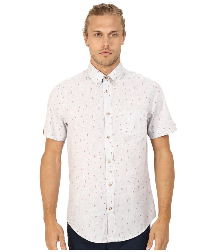 Ben Sherman - Short Sleeve Seaside Print Woven Ma12431a