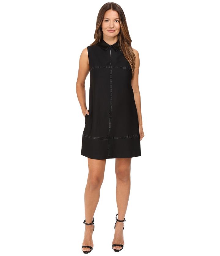 Just Cavalli - Studded Shift With Eco-leather Collar