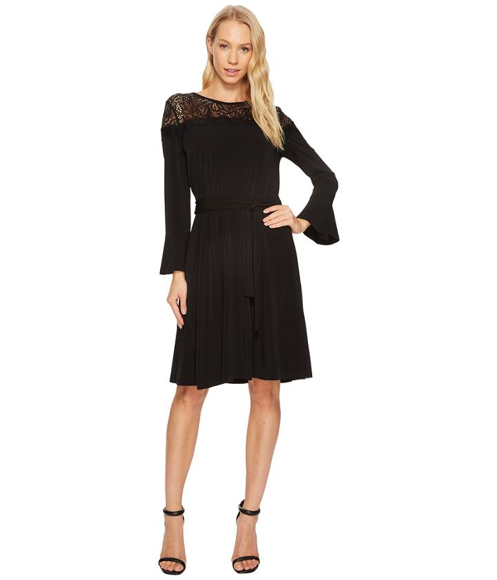 Michael Michael Kors - Flounce Sleeve Lace Combo Dress