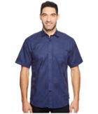 Thomas Dean &amp; Co. - Short Sleeve Large Tonal Check Sport Shirt