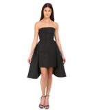 Vera Wang - Bustier Dress W/ Tailored Pencil Skirt And Pleated Back