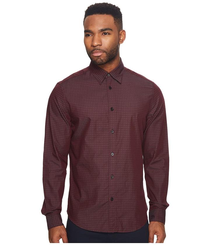 Ben Sherman - Long Sleeve Dobby Checkerboard Shirt