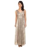 Calvin Klein - V-neck Foil Jersey Dress Cd6b2u3l