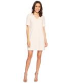 Adrianna Papell - Knit Crepe Buttoned Shift