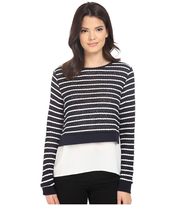 Only - Rope Long Sleeve Mix Top