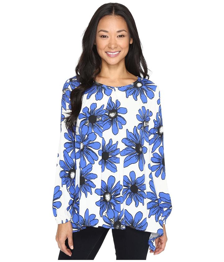 Karen Kane - Blue Daisy Handkerchief Top