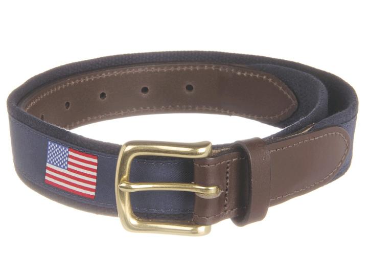 Vineyard Vines - American Flags Canvas Club Belt