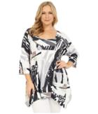 Nally &amp; Millie - Plus Size Color Block Tunic