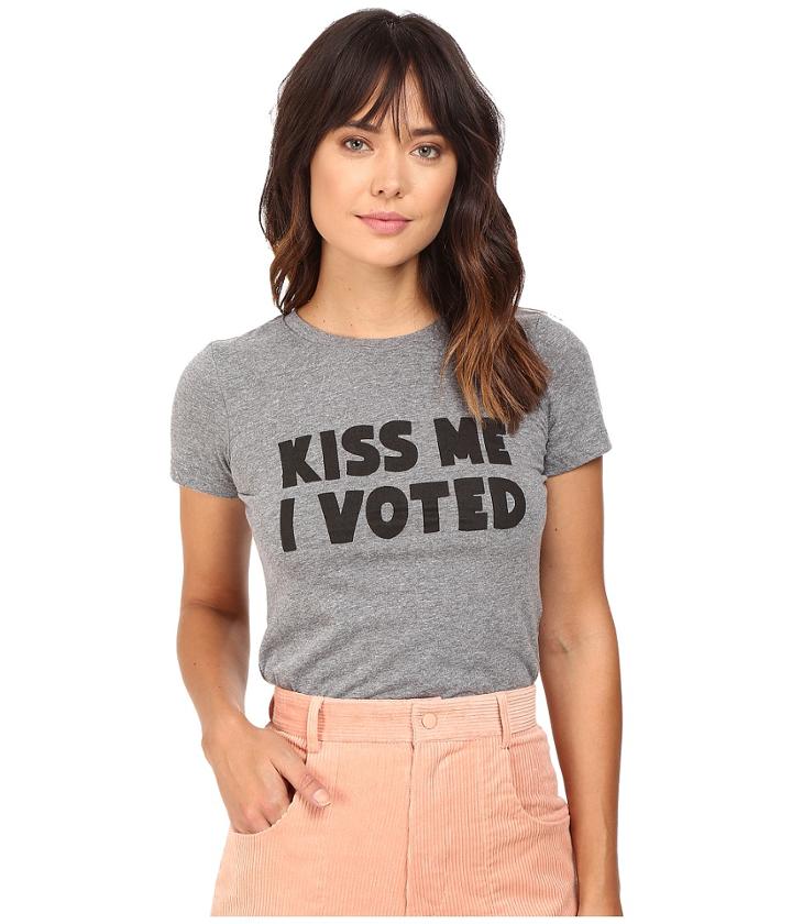 Rachel Antonoff - Kiss Me I Voted Unisex Tri-blend Tee