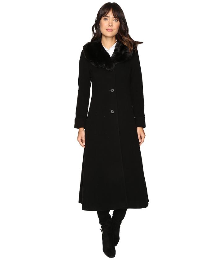 Lauren Ralph Lauren - Faux Fur Fit And Flare Maxi