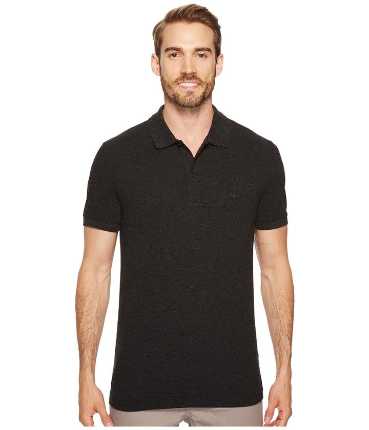 Lacoste - Short Sleeve Slubbed Pique Polo Dyed Used - Regular