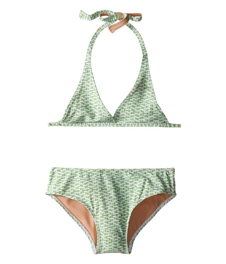Toobydoo - Green/white String Bikini