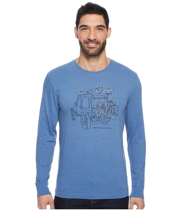 Life Is Good - Atv Lights Long Sleeve Crusher Tee