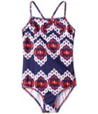 Oscar De La Renta Childrenswear - Ikat Classic Swimsuit