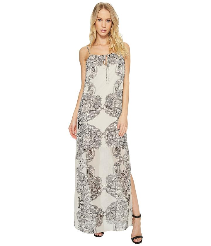 American Rose - Scarlett Spaghetti Strap Paisley Maxi Dress