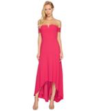 Aidan Mattox - Off The Shoulder Crepe High-low Gown