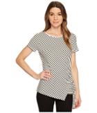 Vince Camuto - Short Sleeve Pier Classic Stripe Tee W/ D-ring Pull
