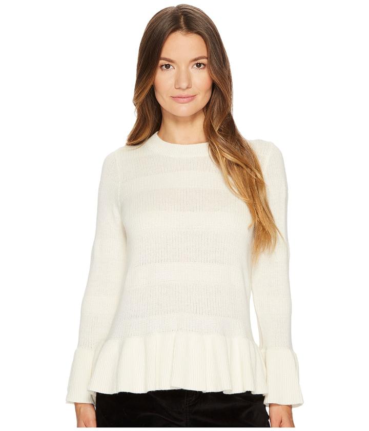Kate Spade New York - Textured Bell Sleeve Sweater