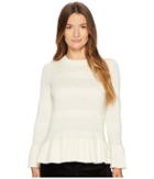 Kate Spade New York - Textured Bell Sleeve Sweater