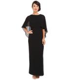 Vince Camuto - Souffle Gown With Cape Overlay