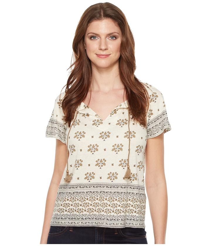 Lucky Brand - Border Printed Top