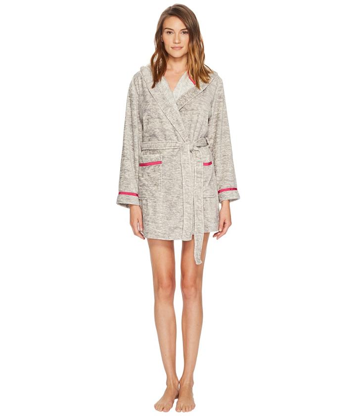 Kate Spade New York - Plush Fleece Wink Embroidered Robe